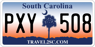 SC license plate PXY508