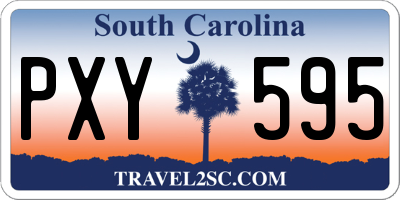 SC license plate PXY595
