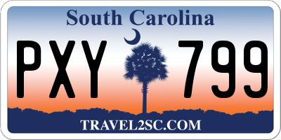 SC license plate PXY799