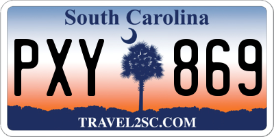 SC license plate PXY869