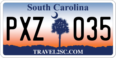 SC license plate PXZ035