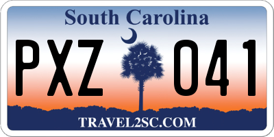 SC license plate PXZ041
