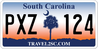 SC license plate PXZ124