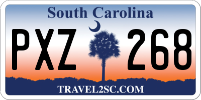 SC license plate PXZ268