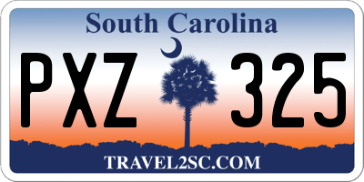 SC license plate PXZ325
