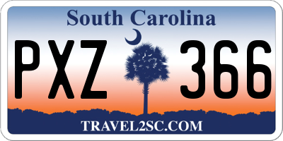 SC license plate PXZ366