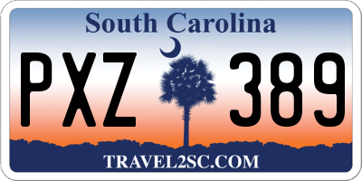 SC license plate PXZ389