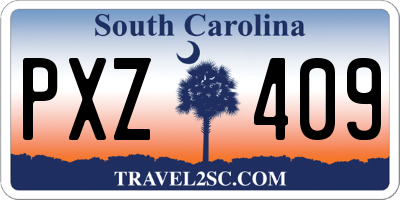 SC license plate PXZ409