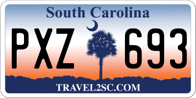 SC license plate PXZ693