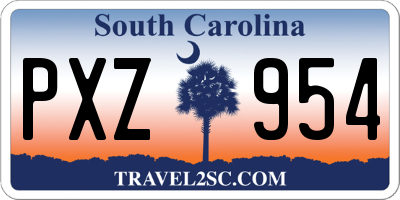 SC license plate PXZ954
