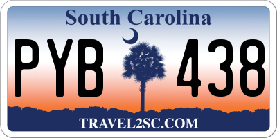 SC license plate PYB438