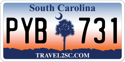 SC license plate PYB731
