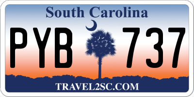 SC license plate PYB737