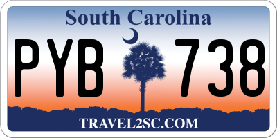 SC license plate PYB738