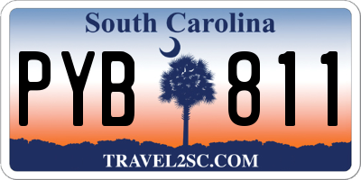 SC license plate PYB811
