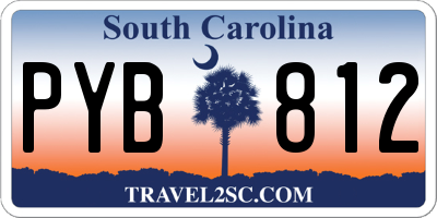 SC license plate PYB812