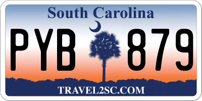 SC license plate PYB879
