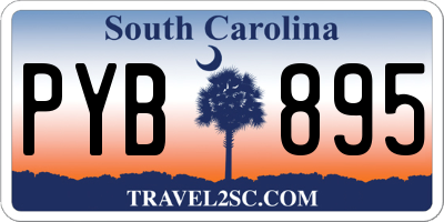 SC license plate PYB895