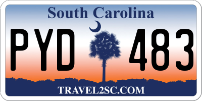 SC license plate PYD483