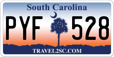SC license plate PYF528