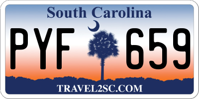 SC license plate PYF659