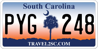 SC license plate PYG248