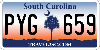 SC license plate PYG659