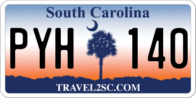 SC license plate PYH140