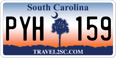 SC license plate PYH159