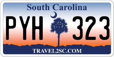SC license plate PYH323
