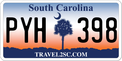 SC license plate PYH398