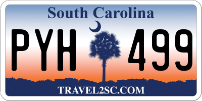 SC license plate PYH499