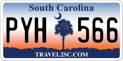 SC license plate PYH566
