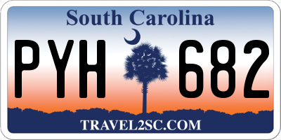 SC license plate PYH682