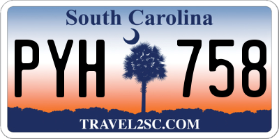 SC license plate PYH758