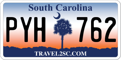 SC license plate PYH762