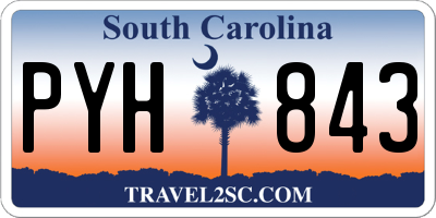 SC license plate PYH843