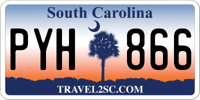 SC license plate PYH866