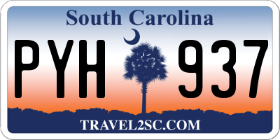 SC license plate PYH937