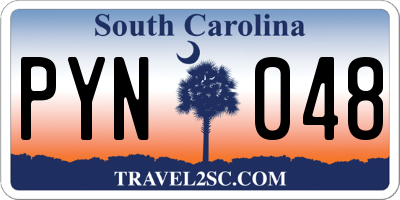 SC license plate PYN048
