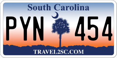 SC license plate PYN454