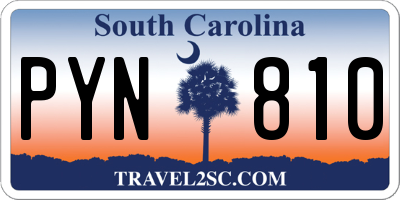 SC license plate PYN810