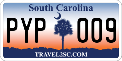 SC license plate PYP009