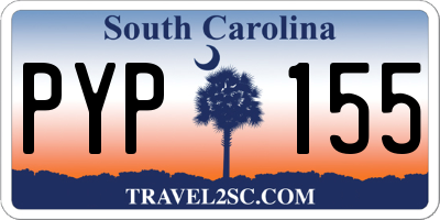 SC license plate PYP155