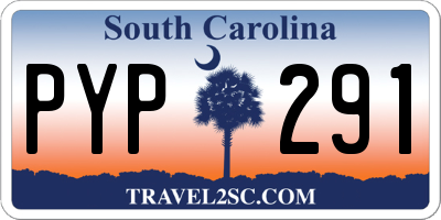 SC license plate PYP291