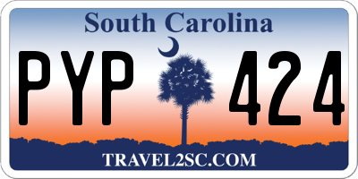 SC license plate PYP424