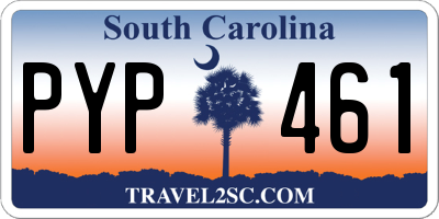 SC license plate PYP461