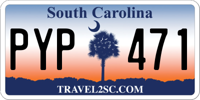 SC license plate PYP471