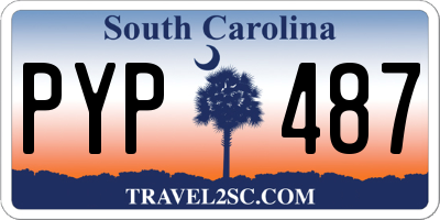 SC license plate PYP487