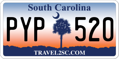 SC license plate PYP520